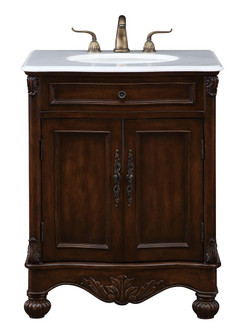 27 In. Single Bathroom Vanity Set In Teak Color (758|VF-1033)