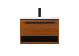 30 Inch Single Bathroom Vanity in Teak (758|VF43530MTK)