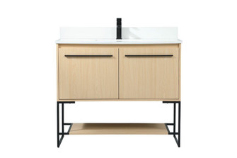 40 Inch Single Bathroom Vanity in Maple with Backsplash (758|VF42540MMP-BS)