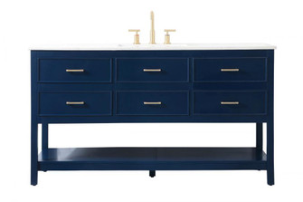 60 inch Single bathroom vanity in blue (758|VF19060BL)