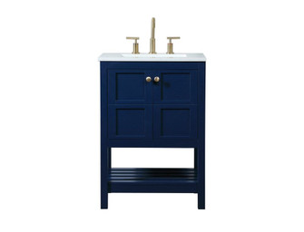 24 Inch Single Bathroom Vanity in Blue (758|VF16424BL)