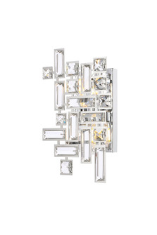Picasso 2 Light Chrome Wall Sconce Clear Royal Cut Crystal (758|V2100W12C/RC)