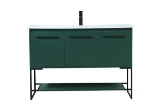 48 inch Single bathroom vanity in green (758|VF42548MGN)