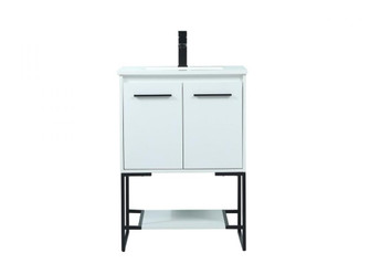 24 inch Single bathroom vanity in white (758|VF42524MWH)
