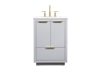 24 Inch Single Bathroom Vanity In Grey (758|VF19424GR)