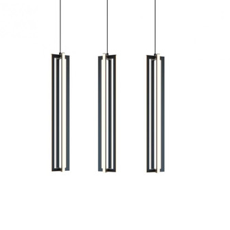Cass 36'' 3 Light Small Linear Pendant- BK (1|CSSP24L30D1BKLNR3)