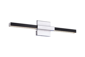 Lineare Matte Black and Chrome Wall Sconce (3605|W64721MBCH)