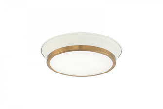 Jaxx White + Aged Gold Brass Ceiling Mount (3605|M11201WHAG)