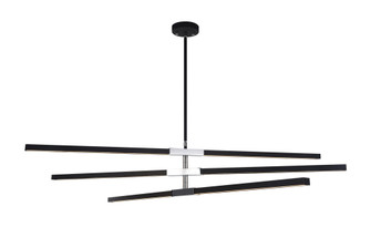 Lineare Matte Black and Chrome Pendant (3605|C64769MBCH)