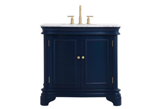 36 Inch Single Bathroom Vanity Set in Blue (758|VF52036BL)