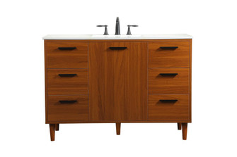 48 inch bathroom vanity in Teak (758|VF47048MTK)