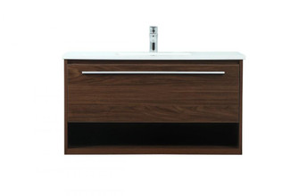 36 inch Single bathroom vanity in walnut (758|VF43536MWT)