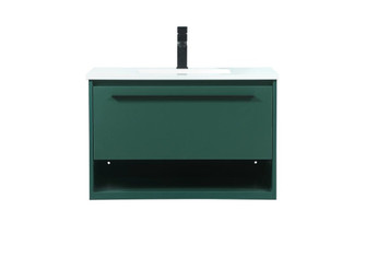 30 Inch Single Bathroom Vanity in Green (758|VF43530MGN)