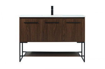 48 inch Single bathroom vanity in walnut (758|VF42548MWT)