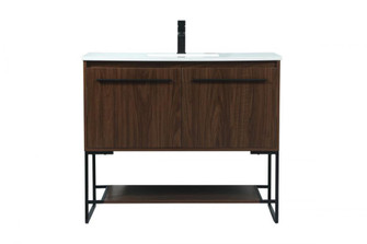 40 inch Single bathroom vanity in walnut (758|VF42540MWT)