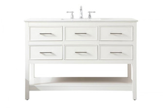 48 inch Single bathroom vanity in white (758|VF19048WH)