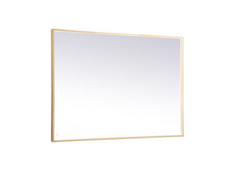 Pier 42x60 inch LED mirror with adjustable color temperature 3000K/4200K/6400K in brass (758|MRE64260BR)