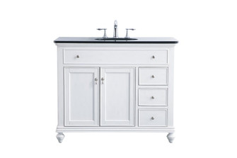 42 In. Single Bathroom Vanity Set in Antique White (758|VF12342AW)