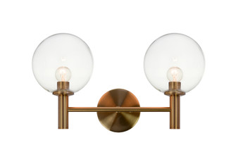 Cosmo Aged Gold Brass Wall Sconce (3605|S06002AGCL)