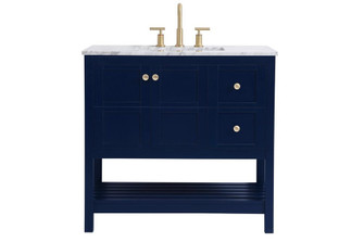 36 inch Single Bathroom Vanity in Blue (758|VF16536BL)