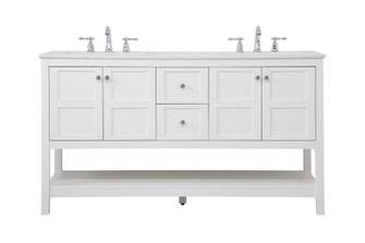 60 Inch Single Bathroom Vanity in White (758|VF16460DWH)