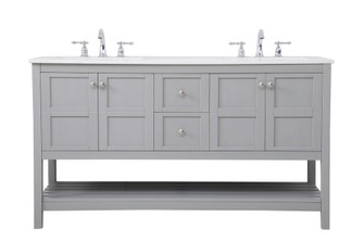 60 Inch Single Bathroom Vanity in Gray (758|VF16460DGR)