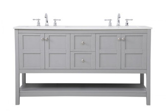 60 inch Single Bathroom Vanity in Gray (758|VF16460DGR)
