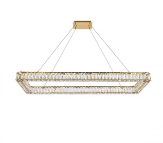 Monroe 50 Inch LED Single Rectangle Pendant in Gold (758|3504D50L1G)