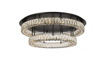 Monroe 33 Inch LED Double Flush Mount in Black (758|3503F33L2BK)