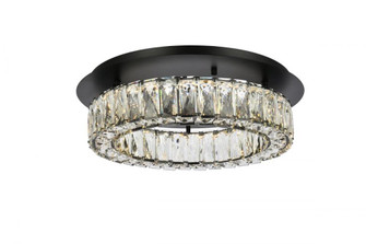 Monroe 18 inch LED Single flush mount in black (758|3503F18BK)