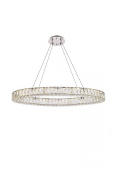 Monroe 36 inch LED oval Single pendant in chrome (758|3503D36C)