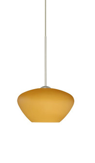 Besa Pendant For Multiport Canopy Peri Satin Nickel Amber Matte 1x5W LED (127|X-541080-LED-SN)
