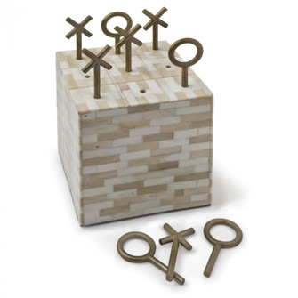 Regina Andrew Tic Tac Toe Block (Multi-Tone Bone) (5533|20-1099)