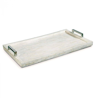 Regina Andrew White Bone and Nickel Tray (5533|20-1040)
