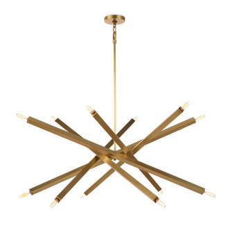 Regina Andrew Viper Chandelier (Natural Brass) (5533|16-1289NB)