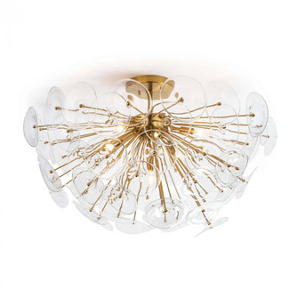 Regina Andrew Poppy Glass Semi Flush Mount (Clear) (5533|16-1232CLR)