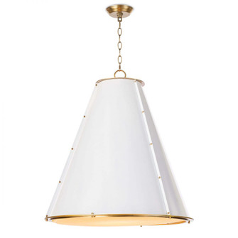 Regina Andrew French Maid Chandelier Large (White and Natural Brass) (5533|16-1191WT)