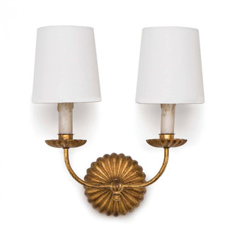Regina Andrew Clove Sconce Double (Antique Gold Leaf) (5533|15-1074)