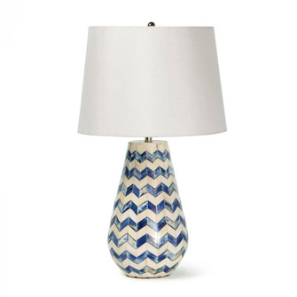 Regina Andrew Cassia Chevron Table Lamp (Blue) (5533|13-1463BL)