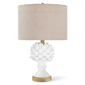 Leafy Artichoke Ceramic Table Lamp (Off White) (5533|13-1194)