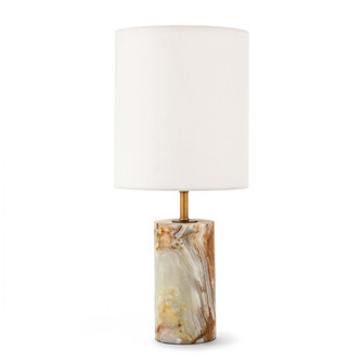 Regina Andrew Jade and Brass Mini Cylinder Lamp (5533|13-1138)