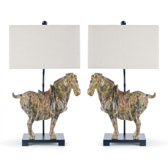 Regina Andrew Dynasty Horse Table Lamp Pair (5533|13-1111)