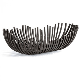 Regina Andrew Webbed Bowl Oblong (Blackened Iron) (5533|20-1206)
