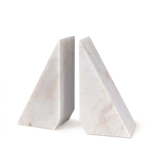 Regina Andrew Othello Marble Bookends (White) (5533|20-1390WT)