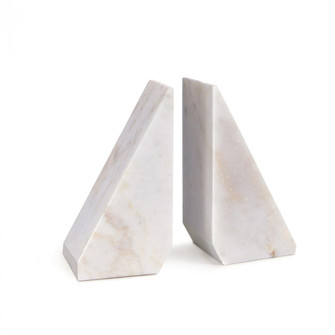 Regina Andrew Othello Marble Bookends (White) (5533|20-1390WT)