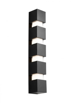 Modern Square Geometric X-Large Wall Sconce Light in a Black finish (7355|700OWSQGE92731BUNV)