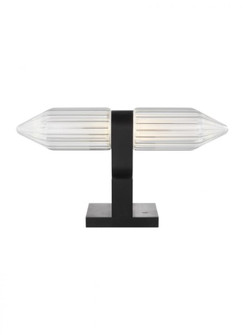 Modern Langston dimmable LED Table Lamp in a Plated Dark Bronze finish (7355|700PRTLGSN8PZ-LED927)