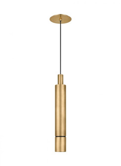 Modern Sottile dimmable LED Large Ceiling Pendant Light in a Natural Brass/Gold Colored finish (7355|700TDSOT21NB-LED927)