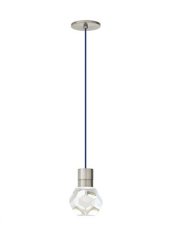 Modern Kira dimmable LED Ceiling Pendant Light in a Satin Nickel/Silver Colored finish (7355|700TDKIRAP1US-LED930)