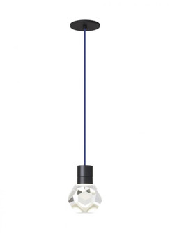 Modern Kira dimmable LED Ceiling Pendant Light in a Black finish (7355|700TDKIRAP1UB-LED922)